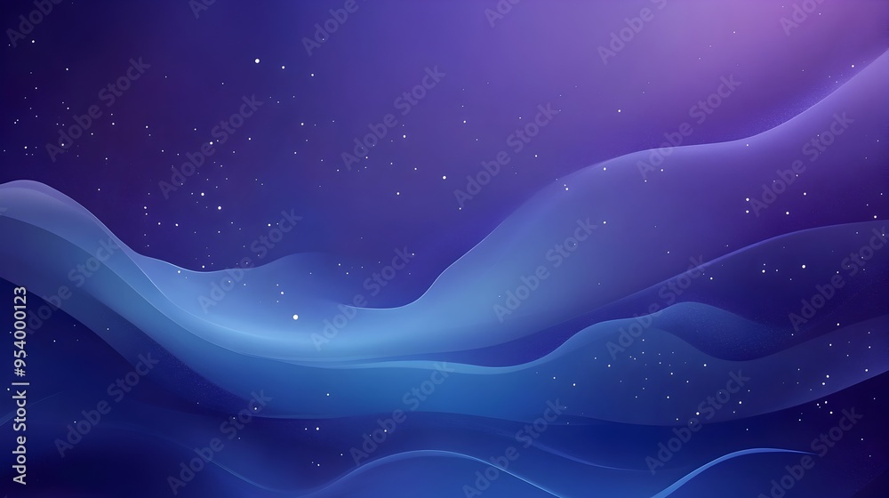 Poster elegant and minimalist indigo gradient background with smooth transitions and ample negative space f