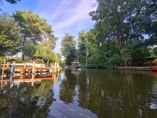 Sicht auf den Müggelspree - Fluss in Berlin Rahnsdorf