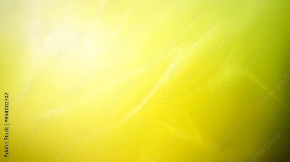 Poster vibrant and smooth gradient background transitioning between shades of lemon yellow providing a clea