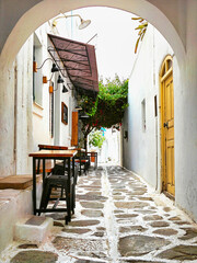 Classic street of the Greek islands