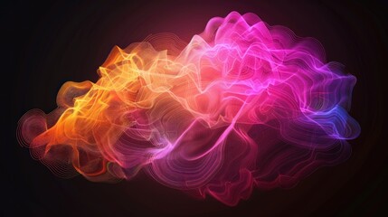 Obraz premium Abstract Colorful Wave Illustration