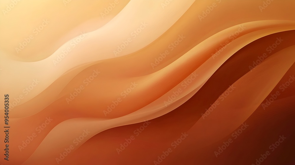 Poster elegant gradient background in soothing terracotta tones offering ample space for text or graphic ov