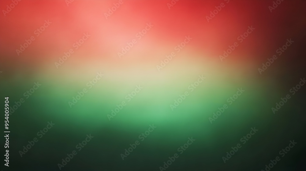 Poster visually striking gradient background with smooth transitions between vivid shades of red and green 