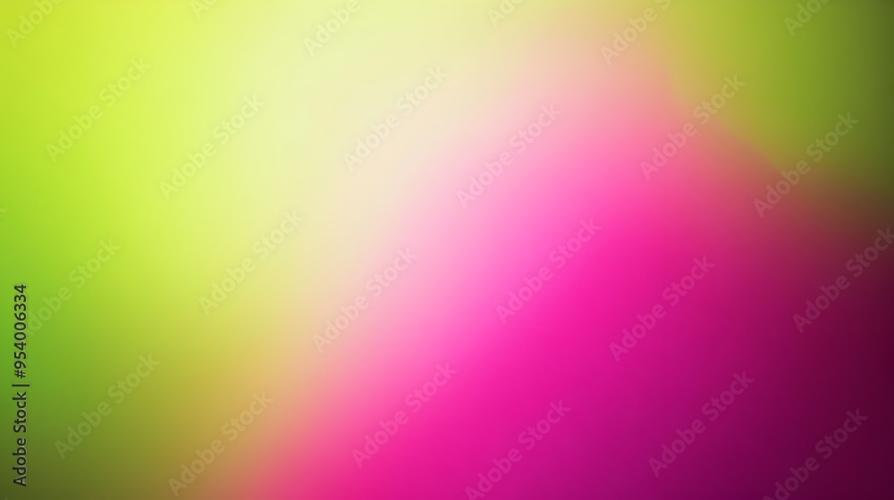 Poster mesmerizing gradient backdrop with seamless transitions between vibrant lime and magenta hues creati