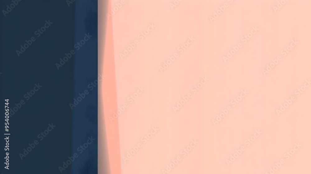 Poster elegant and minimalist gradient background with smooth transitions between navy and peach shades pro