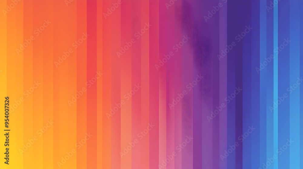 Poster stunning gradient background featuring a smooth transition between vibrant shades of orange and blue