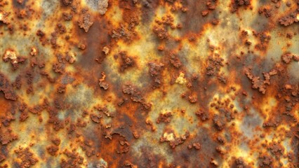 Close-up of rusty metal surface with textured corrosion