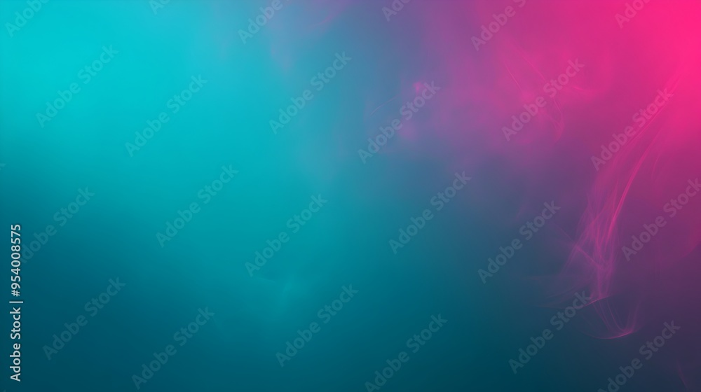 Poster gradient background with smooth transitions between 2 3 shades of fuchsia and teal leaving ample spa
