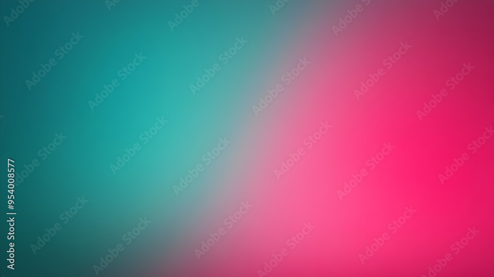 Poster beautifully designed gradient background with smooth transitions between shades of fuchsia and teal 