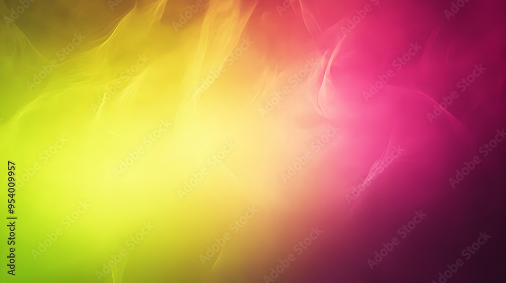 Poster smooth gradient blend of vibrant magenta and chartreuse tones creating a dynamic and contemporary di