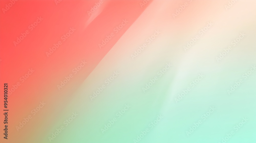 Poster elegant and soothing gradient background transitioning smoothly between coral and jade tones perfect