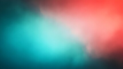 Obraz premium Smooth and Elegant Gradient Background Transitioning Between Turquoise and Scarlet Shades Providing a Versatile Canvas for Overlay Text Logos or Graphic Design Elements