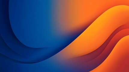 Obraz premium Vibrant Gradient Background with Smooth Transitions of Orange and Royal Blue Versatile and Customizable Design for Overlays Wallpapers and Graphic Elements