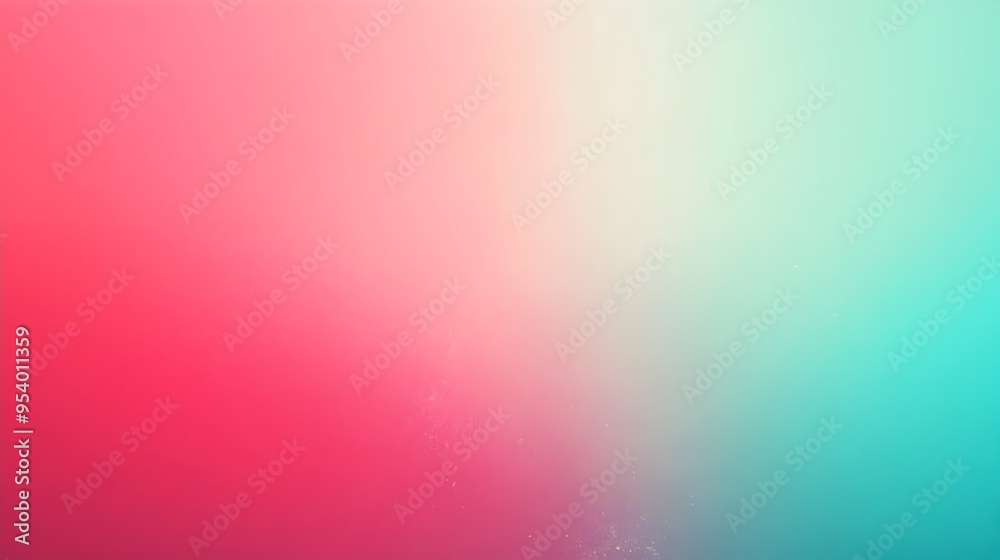 Poster captivating gradient background featuring smooth transitions between shades of red and aqua creating