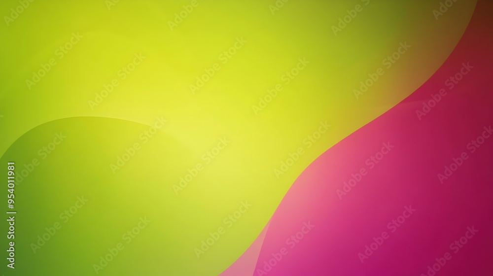 Poster elegant and modern gradient background with smooth transitions between vibrant shades of lime green 