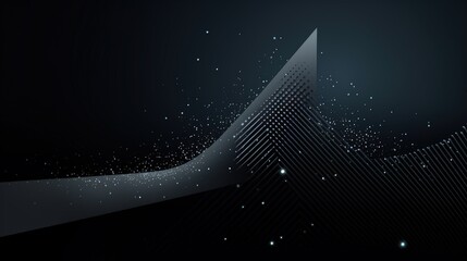 A sleek, abstract design featuring smooth curves, dotted textures, and a dark background, creating a modern, digital aesthetic.