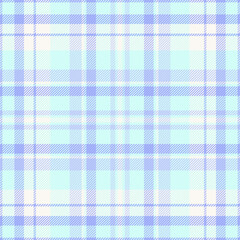 Formal fabric plaid check, adorable vector pattern seamless. Dress textile texture background tartan in light and sea shell colors.