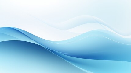 Obraz premium A smooth, flowing abstract design featuring shades of blue, creating a serene and calming visual effect.