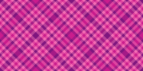 Figure texture plaid seamless, hobby vector tartan background. Modern fabric check textile pattern in pink and purple colors.