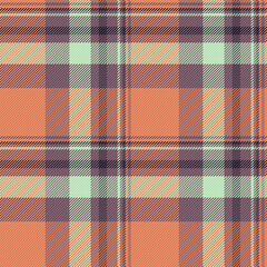 Tartan seamless fabric of vector texture pattern with a plaid textile background check.