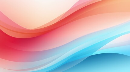 Obraz premium A vibrant abstract design featuring flowing waves of red, pink, and blue, ideal for backgrounds or graphic projects.