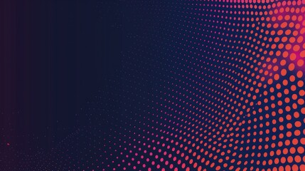 An abstract graphic featuring a gradient of dots creating a wave-like pattern, suitable for backgrounds or digital designs.