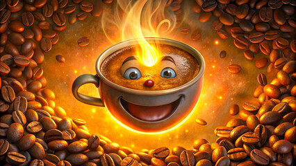 Утренний кофе с радостью и удовольствием