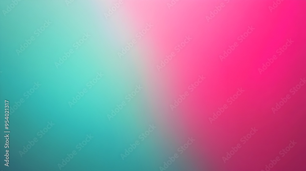 Poster vibrant gradient background with smooth transitions of fuchsia and jade hues leaving ample space for