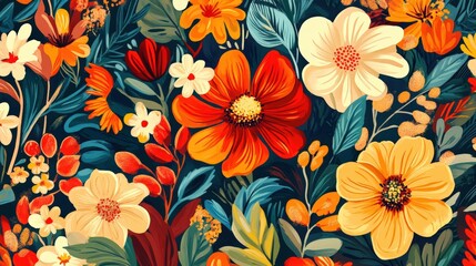 Seamless floral background.Floral pattern