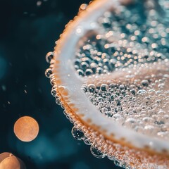 Lemon Slice in Sparkling Water