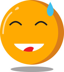 Sweat Emoticon Expression