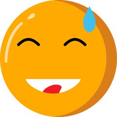 Sweat Emoticon Expression