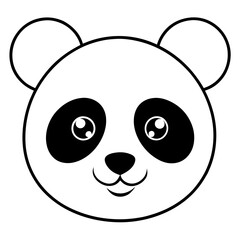 panda face vector