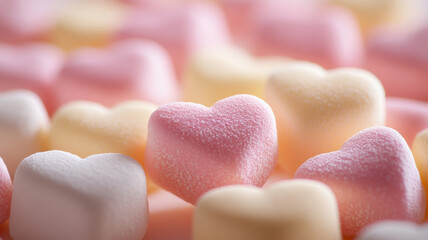 Fototapeta premium Marshmallow Delight in Pastel Colors
