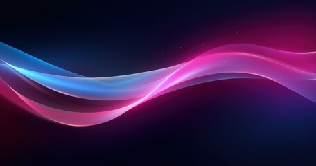 A vibrant abstract background featuring flowing waves of blue and pink hues, ideal for digital design and creative projects.