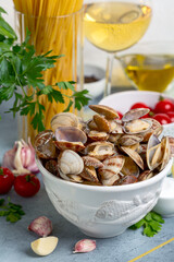 Bowl of vongole.