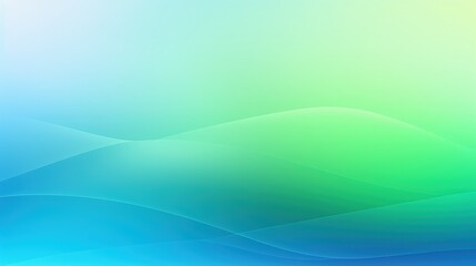Obraz premium A smooth gradient background featuring soft waves in shades of blue and green, ideal for digital design and presentations.