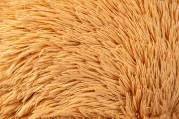 Fototapeta premium teddy bear toy fluffy structure close up, brown abstract backdrop texture