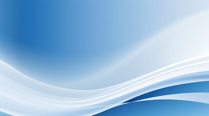 Naklejka premium A smooth gradient background featuring blue and white waves, suitable for digital designs and presentations.