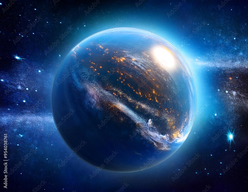 Wall mural space astronomy universe sphere