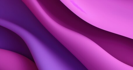 A vibrant abstract design featuring flowing waves of purple and pink hues, creating a dynamic visual effect.