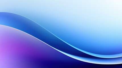 Fototapeta premium A smooth gradient design featuring flowing waves in shades of blue and purple, ideal for backgrounds or graphic projects.