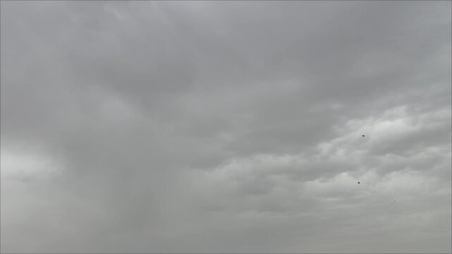 Cloudy sky, almost gloomy