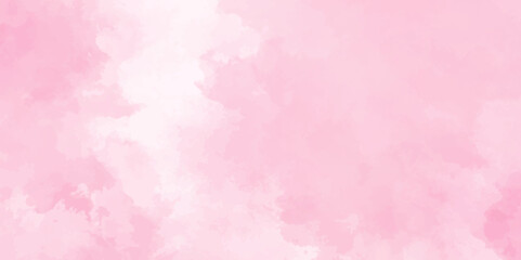Abstract pink Wall Texture with Watercolor Brush Strokes. Soft pink pastel watercolor background. party invitation, packaging, surface design. Grunge and textured banner with free copy space.	
