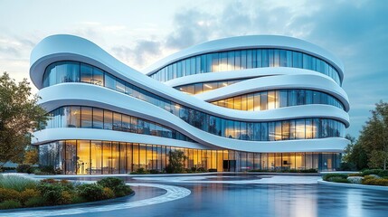 Fototapeta premium Stunning high-resolution photos of futuristic building designs and architectural marvels