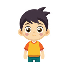 cute boy cartoon illustration