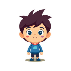 cute boy cartoon illustration