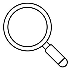 Magnifier Iconline art Vector Design