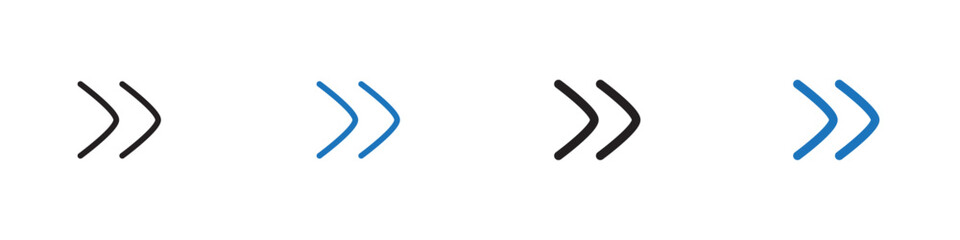 Arrow icon Vector set outline