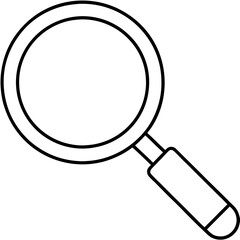 Magnifier Iconline art Vector Design